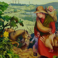 IntoThe Hinterland oil on canvas  87 cm x 117 cm