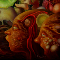 Underground Music oil on canvas 102 cm x 77 cm